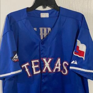 Texas Rangers baseball jersey of Josh Hamilton